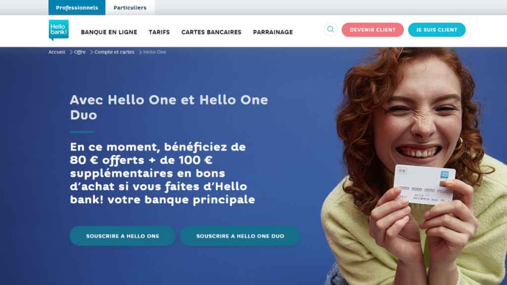 Carte Visa Hello One