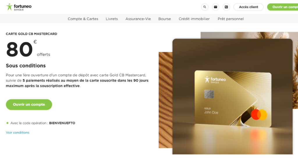 Fortuneo Gold Mastercard