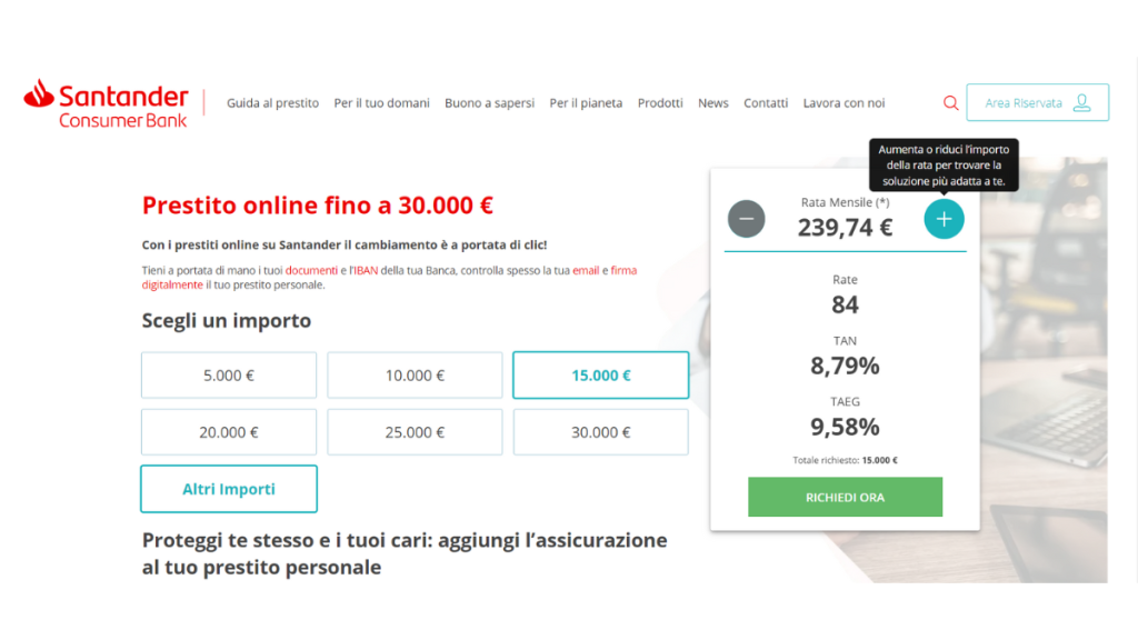 Prestito Personale Santander