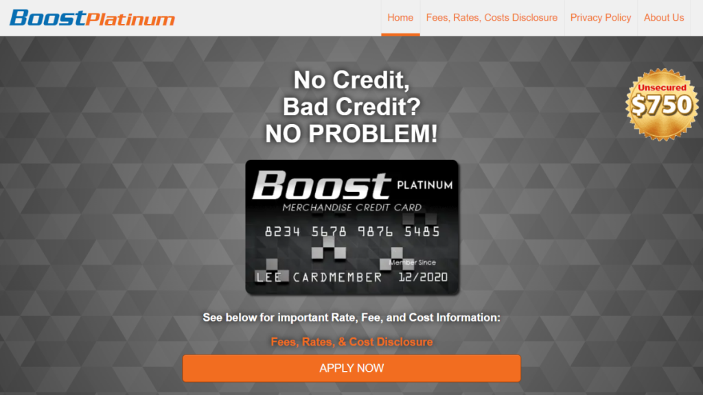 Boost Platinum Card