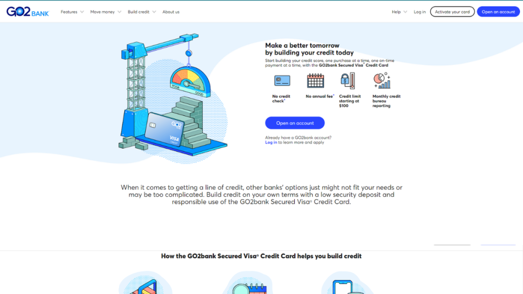 GO2bank Secured Visa® Credit Card