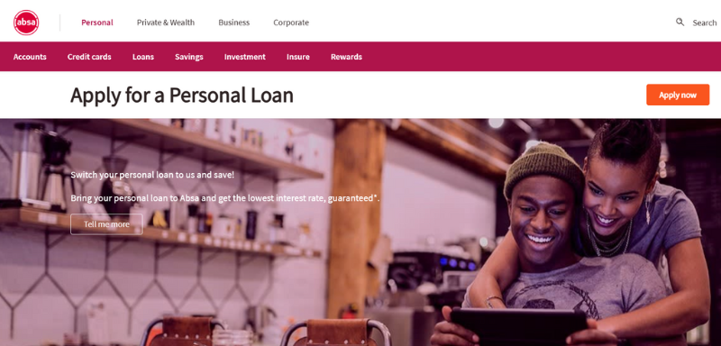 Applyng for ABSA Personal Loan.