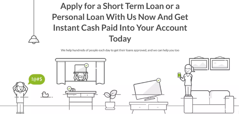 Phrase of Hoopla Loans website.