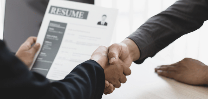 Job interview.